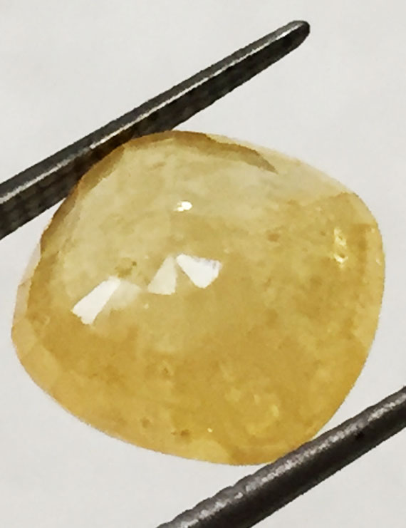 6.39 ct/7.25 ratti Natural Certified Ceylon Pukhraj/Yellow Sapphire